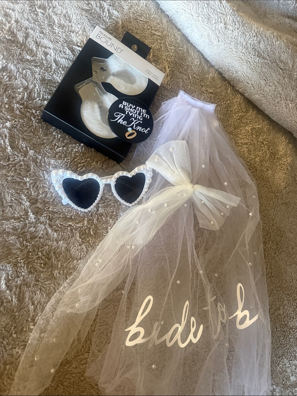 Bachelorette part bride to be wear.